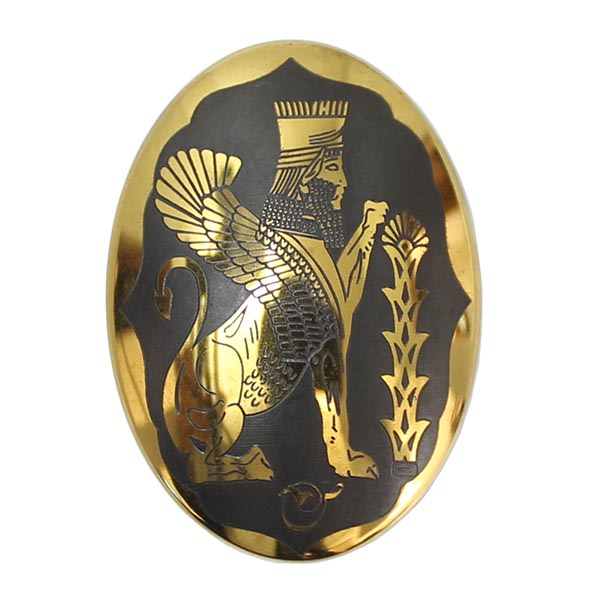 سنگ حدید طرح شیر بالدار کد 15956