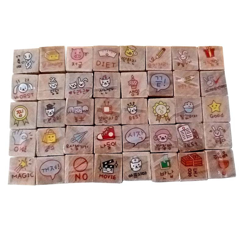 مهر توتو طرح اشکال کد K-2604 مجموعه 40 عددی