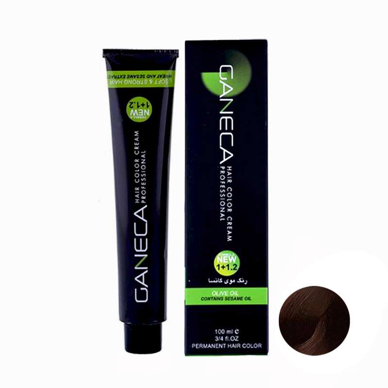 رنگ مو گانسا شماره CL4 حجم 120 میلی لیتر رنگ قهوه ای فندقی متوسط 