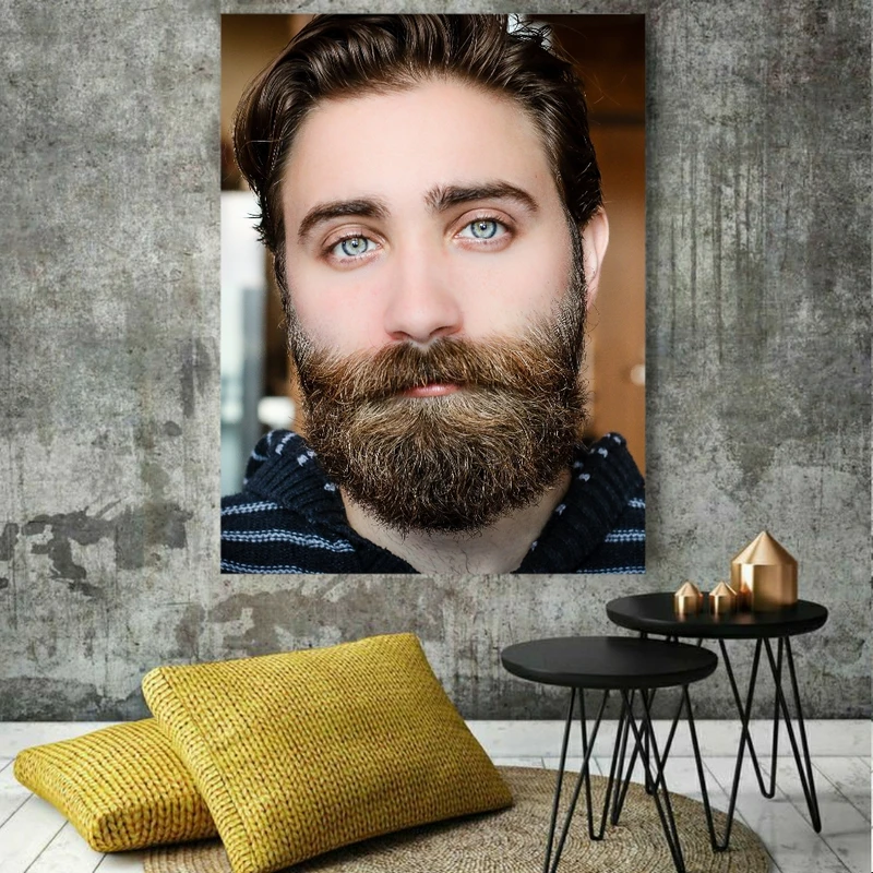 پوستر طرح آرایشگاه مردانه مدل چهره کد GR519