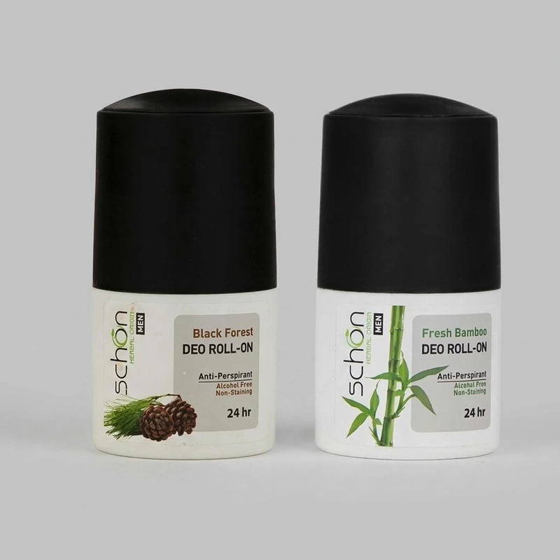 رول ضد تعریق زنانه شون مدل Black Forest حجم 50 میلی لیتر به همراه رول ضد تعریق مردانه مدل Fresh Bamboo 