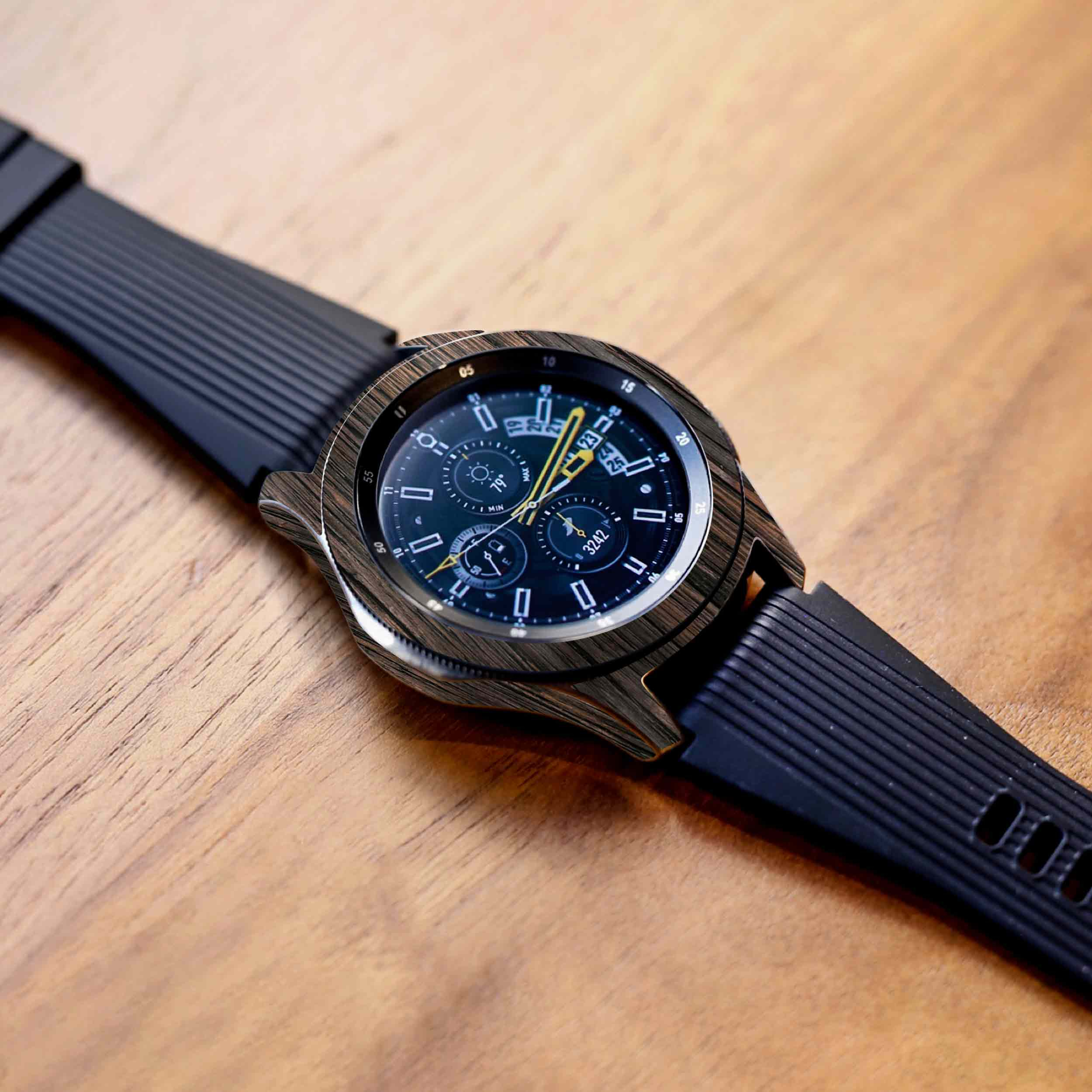 برچسب ماهوت طرح Burned-Wood مناسب برای ساعت هوشمند سامسونگ Galaxy Watch 46mm