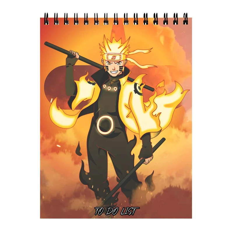دفتر برنامه ریزی 50 برگ طرح انیمه ناروتو کد 3010