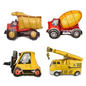 بادکنک فویلی مدل ماشین های راهسازی کد NH-4 مجموعه 4 عددی