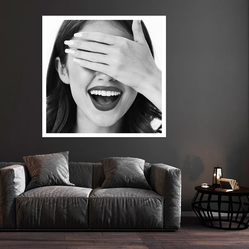 تابلو بکلیت طرح لبخند و دندانپزشکی مدل قاب شاسی W-S9381