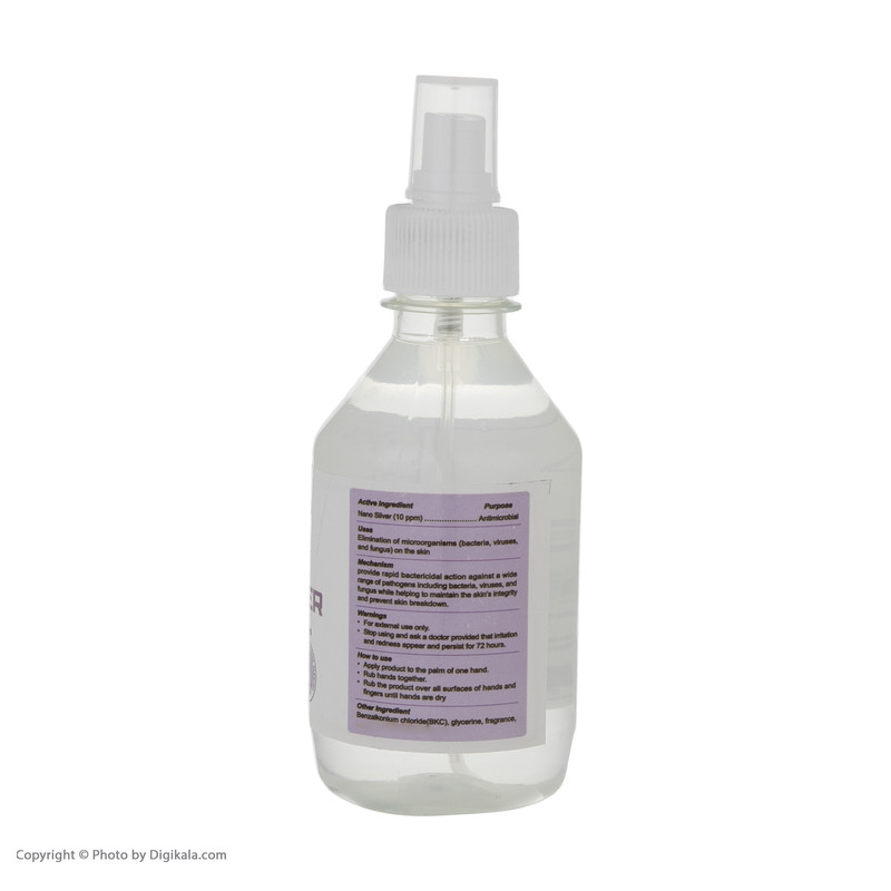 محلول ضدعفونی کننده سیناکلین مدل Nano250 حجم 250 میلی لیتر