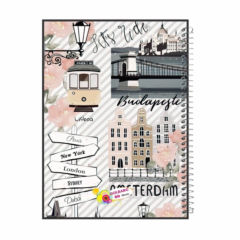 دفتر مشق 60 برگ گلبرگ مدل دانشجویی کد 2079