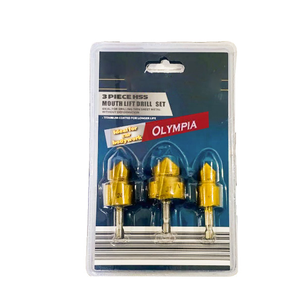 مته کاجی تخلیه لوله المپیا کد MKL003 مجموعه 3 عددی