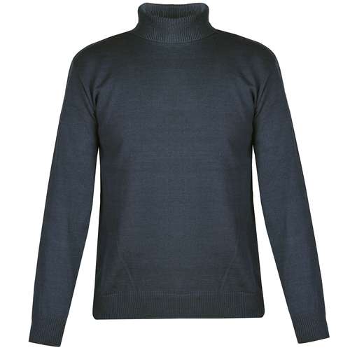 پلیور مردانه مدل یقه اسکی کد TN075 رنگ آبی نفتی