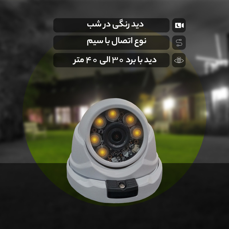 دوربین مداربسته آنالوگ مدل DM_03HS_W