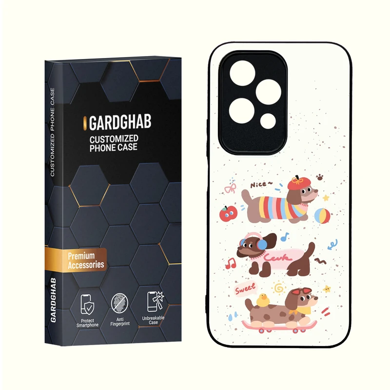 کاور گارد قاب مدل دور ژله ای فانتزی مناسب برای گوشی انر Honor 200Lite 5G