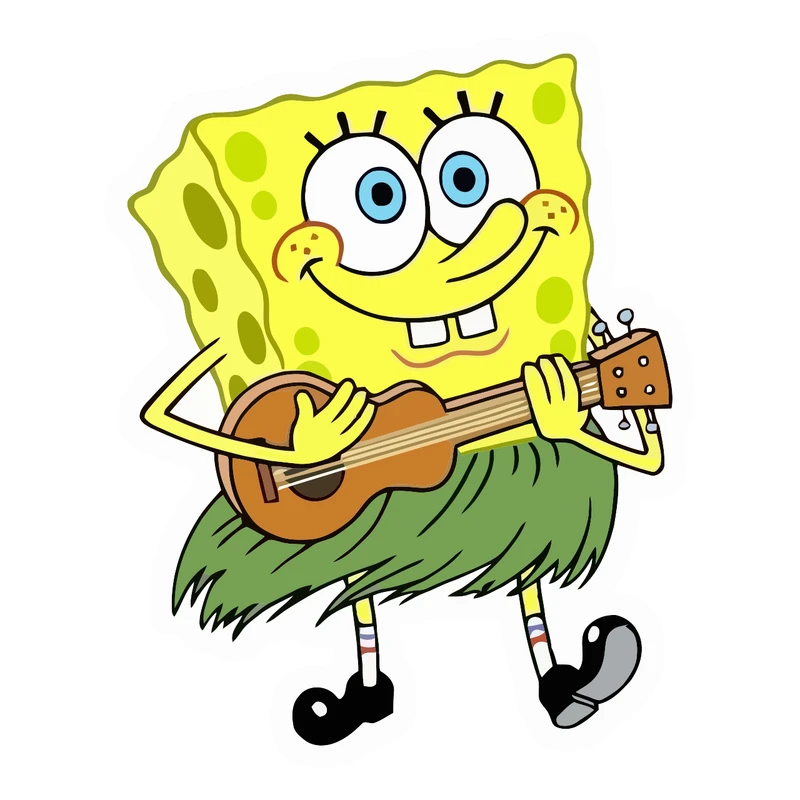 برچسب لپ تاپ پویا مارکت طرح باب اسفنجی کد 2794