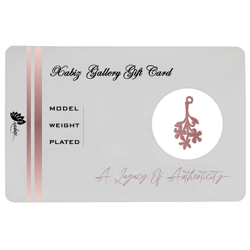 طلا گرمی 18 عیار ژابیز مدل گلبرگ h120