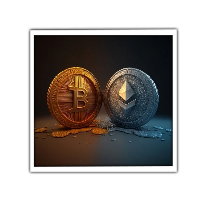 تابلو نوری بکلیت طرح بازار مالی و بیت کوین مدل W-MID-16814