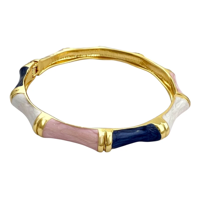 دستبند النگویی زنانه مدل میناکاری کد B5040