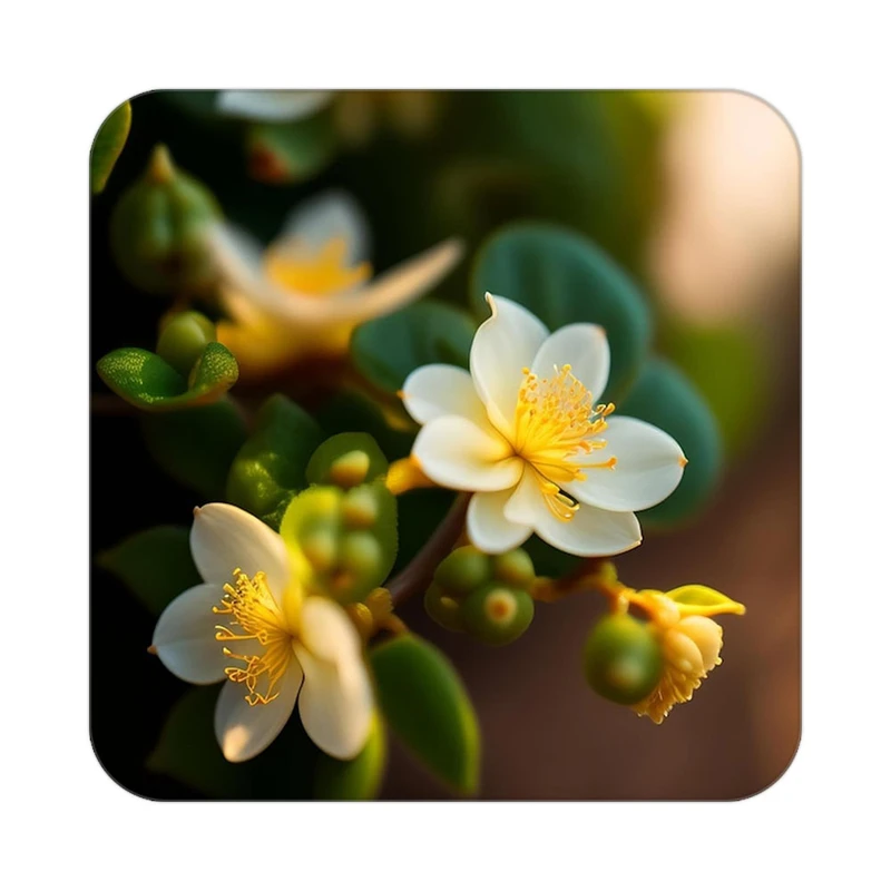 زیر لیوانی کاکتی طرح گل مدل mp19693