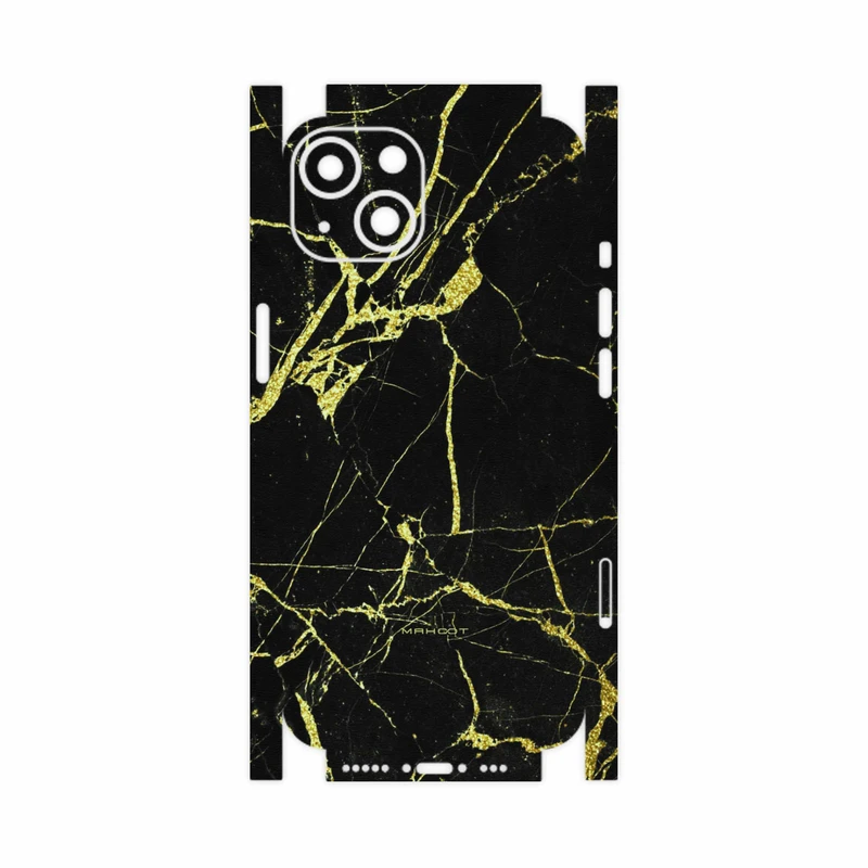 برچسب پوششی ماهوت مدل Graphite-Gold-Marble-FullSkin مناسب برای گوشی موبایل اپل iPhone 13