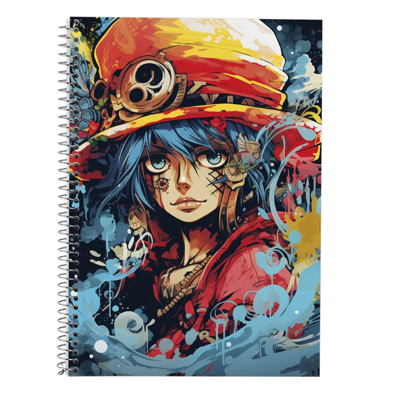 دفتر زبان 50 برگ مدوپد مدل سه خط طرح وان پیس One Piece کد DF11754