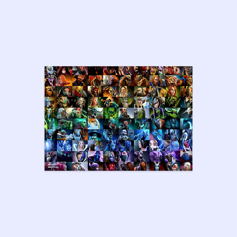 پوستر هومرو مدل فلزی طرح DotA2 کد PS353