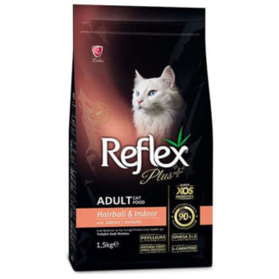 غذای خشک گربه رفلکس پلاس مدل Hairball & Indoor وزن 1.5 کیلوگرم
