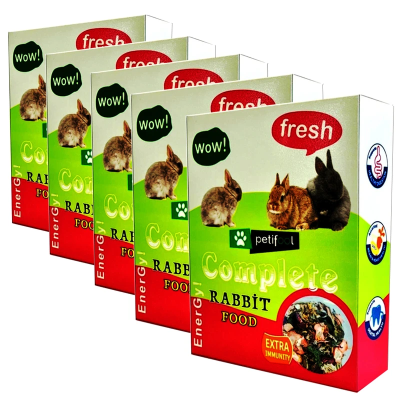 غذای خرگوش پتی فول کد PR750 وزن 750 گرم بسته 5 عددی