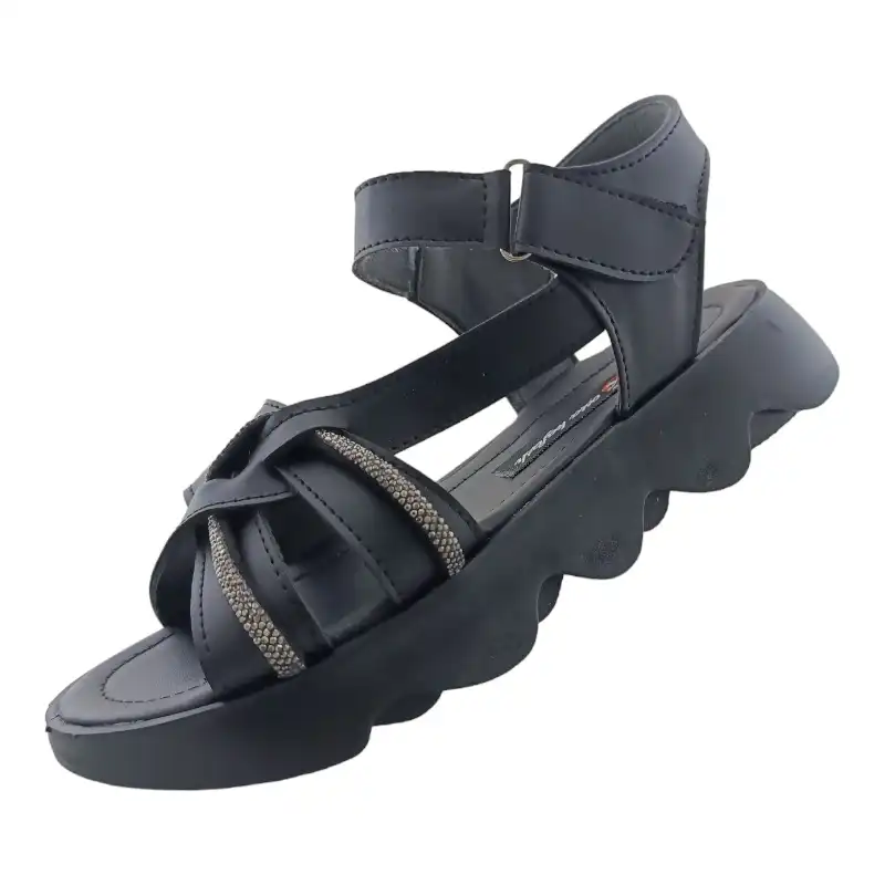 صندل زنانه مدل نسترن رنگ مشکی