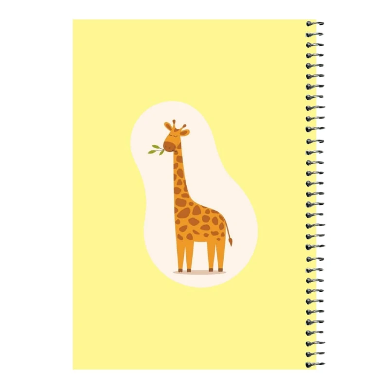 دفتر مشق 80 برگ اس جی مدل زرافه کد۲  