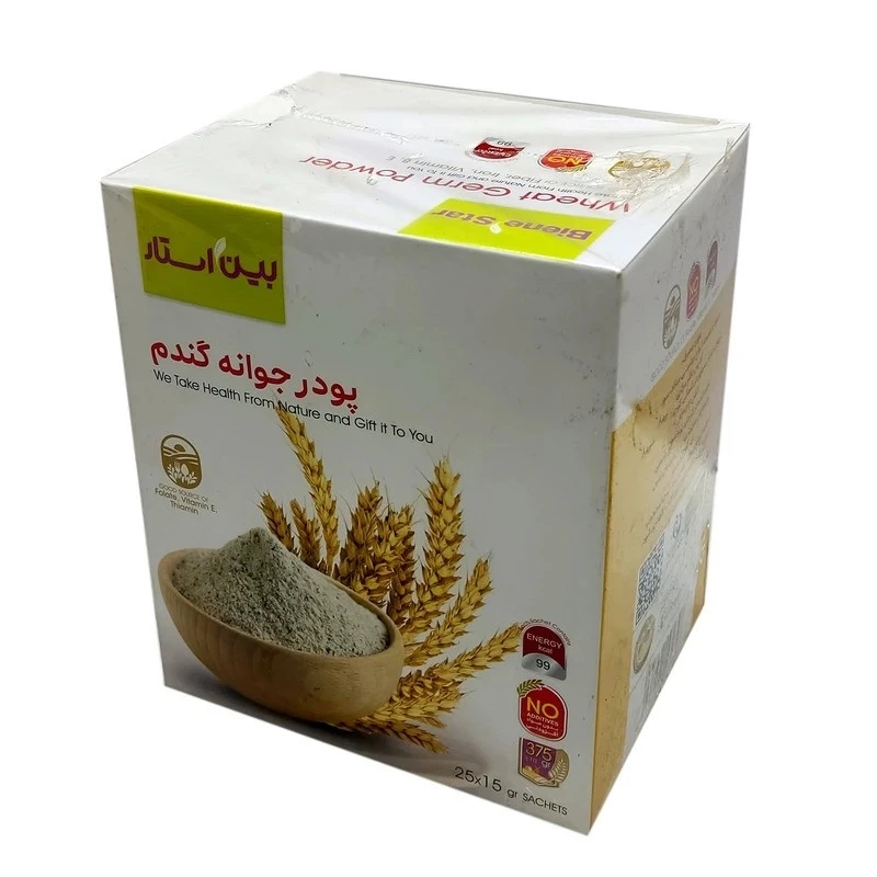 پودر جوانه گندم بین استار مدل Asd بسته 25 عددی