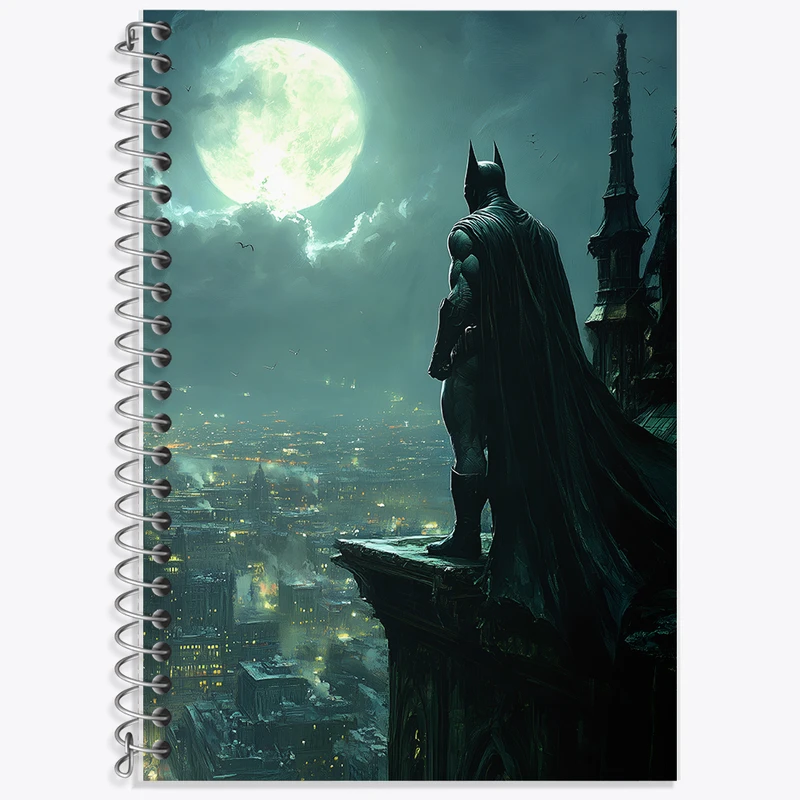 دفتر زبان 50 برگ خندالو مدل سه خط طرح بتمن (Batman) کد F5285
