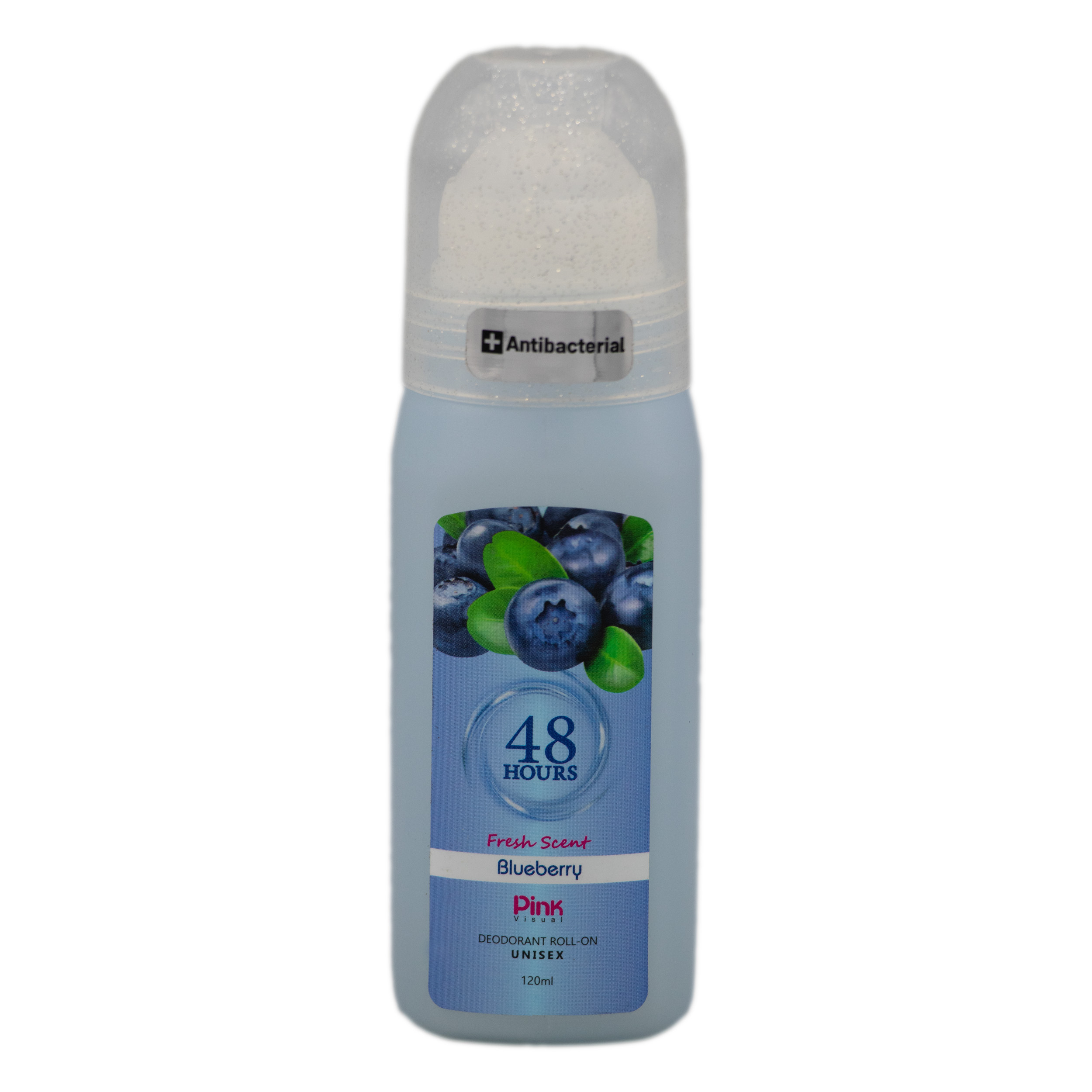 رول دئودورانت پینک ویژوآل مدل Blueberry حجم 120 میلی‌لیتر