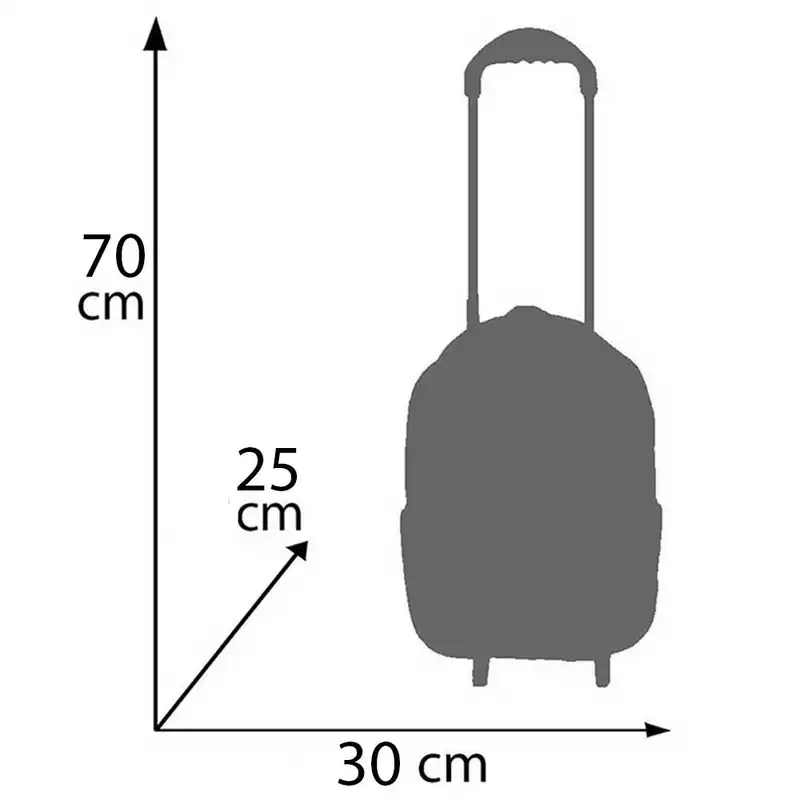 کوله پشتی چرخ دار طرح تک شاخ یونیکورن مدل fay-37-3z