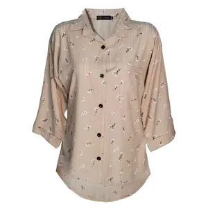 شومیز آستین بلند زنانه مدل گلدار