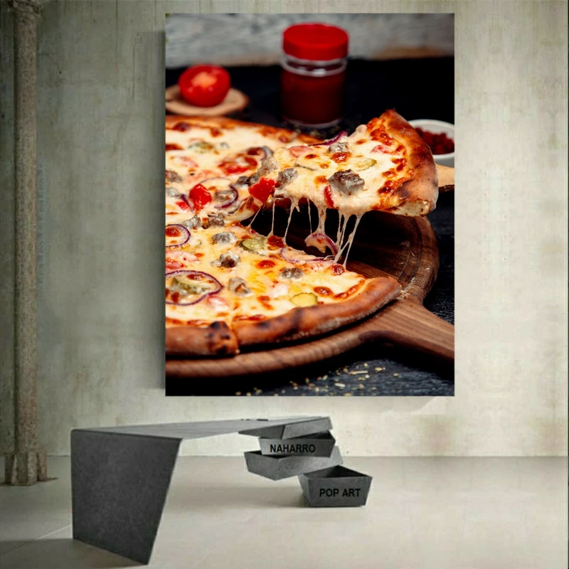پوستر دیواری طرح پیتزا لذیذ کد BK23200