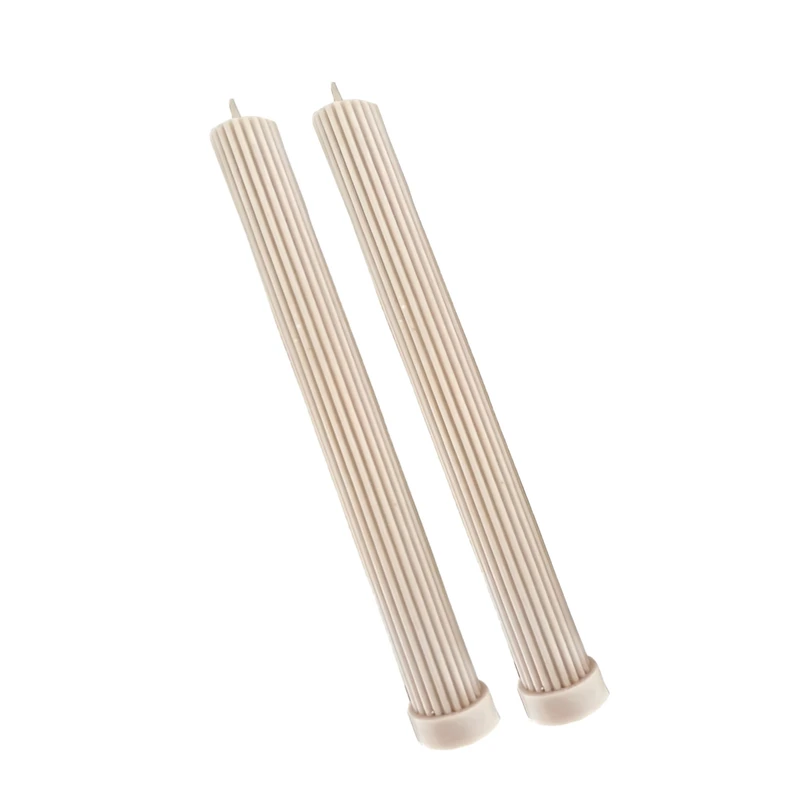 شمع مدل قلمی شیار دار مجموعه دو عددی