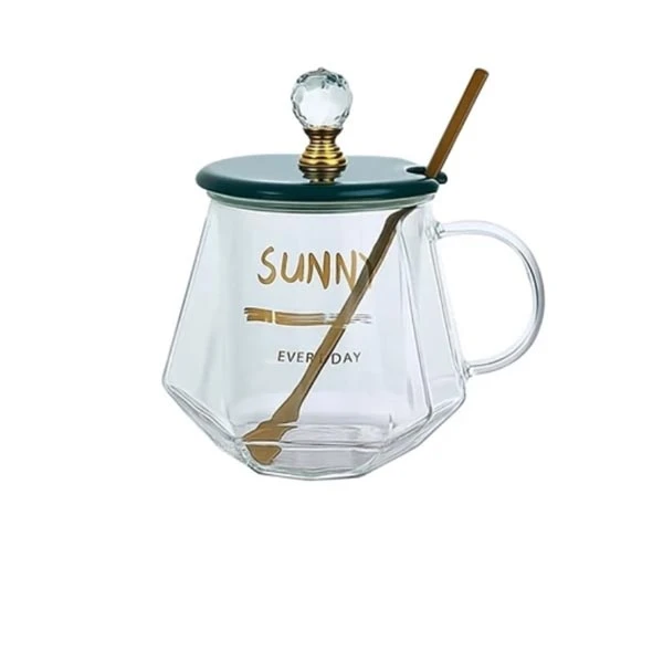 ماگ مدل شیشه ای چند ضلعی