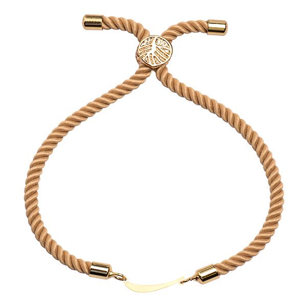 دستبند طلا 18 عیار دخترانه کرابو طرح حرف ر مدل Krd1315