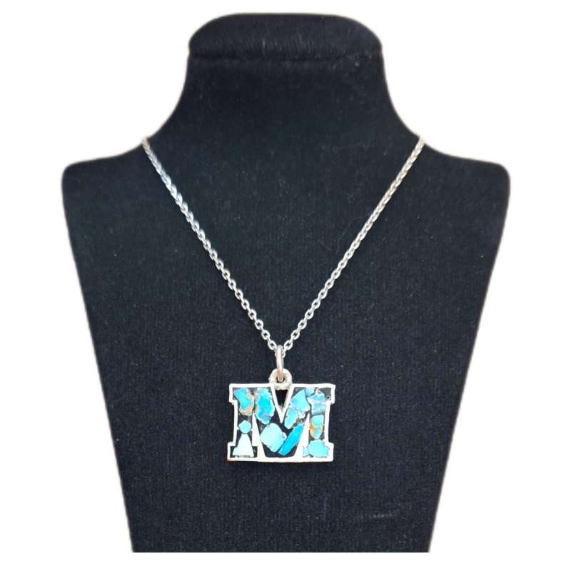 گردنبند نقره زنانه مدل فیروزه کوب کد ZIF104 گردنبند نقره زنانه مدل فیروزه کوب کد ZIF104