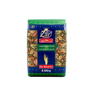 ماکارونی شلز سبزیجات زر ماکارون مقدار 500 گرم