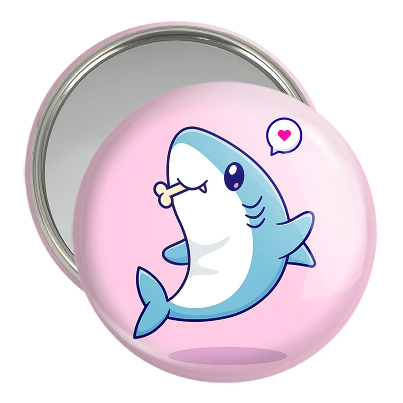 آینه جیبی خندالو مدل حیوانات بامزه کوسه کد 29685