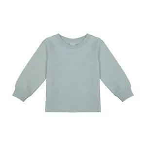 تی شرت آستین بلند نوزادی جی بی جو مدل بیسیک کد 654 رنگ آبی