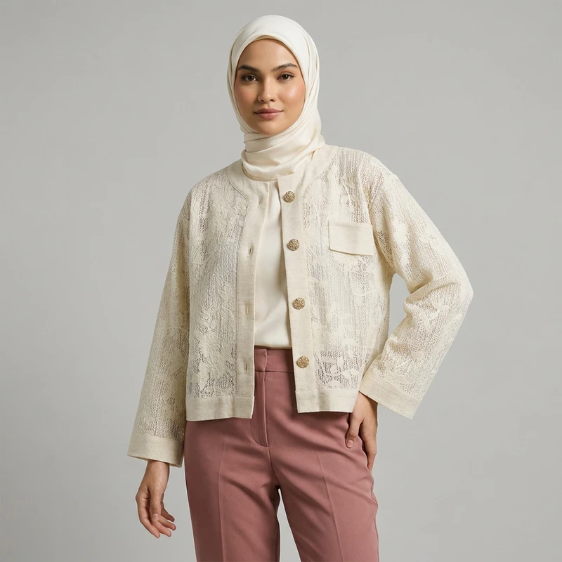 کراپ کت رسمی زنانه مدل Floria کد M5789