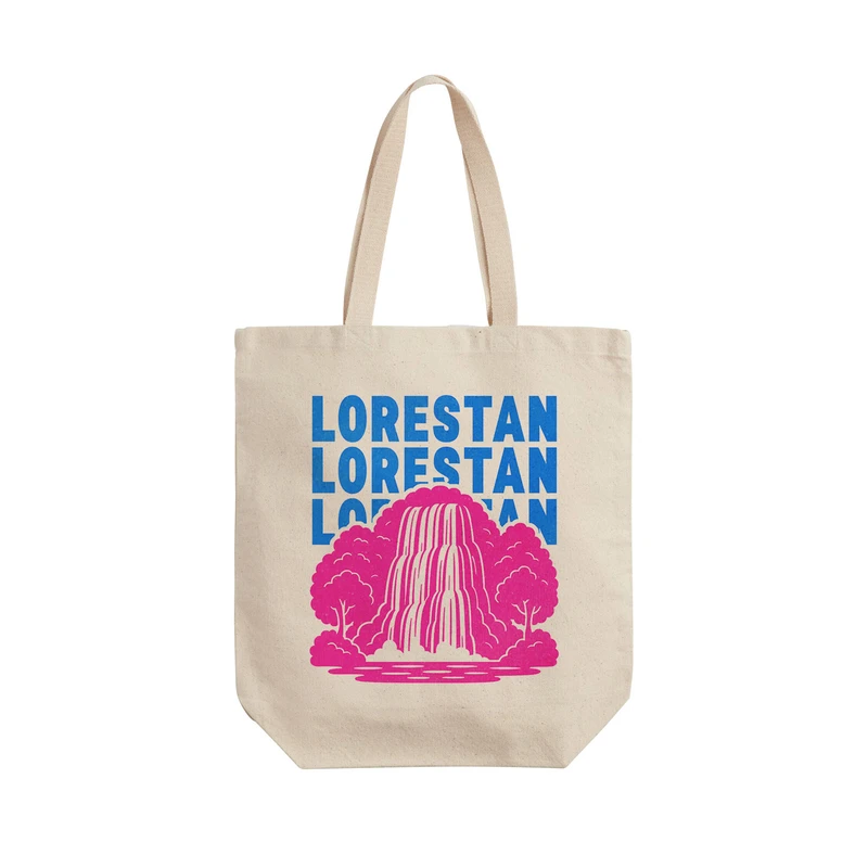 ساک خرید ترمه طراحان ایده مدل نماد آبشار بیشه لرستان کد map0090 - L