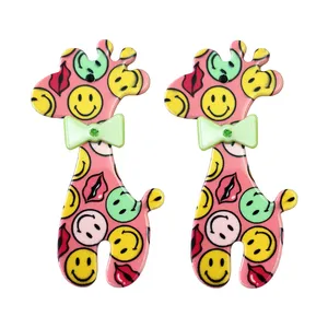 گیره مو دخترانه مدل زرافه كد SNG192 بسته 2 عددی