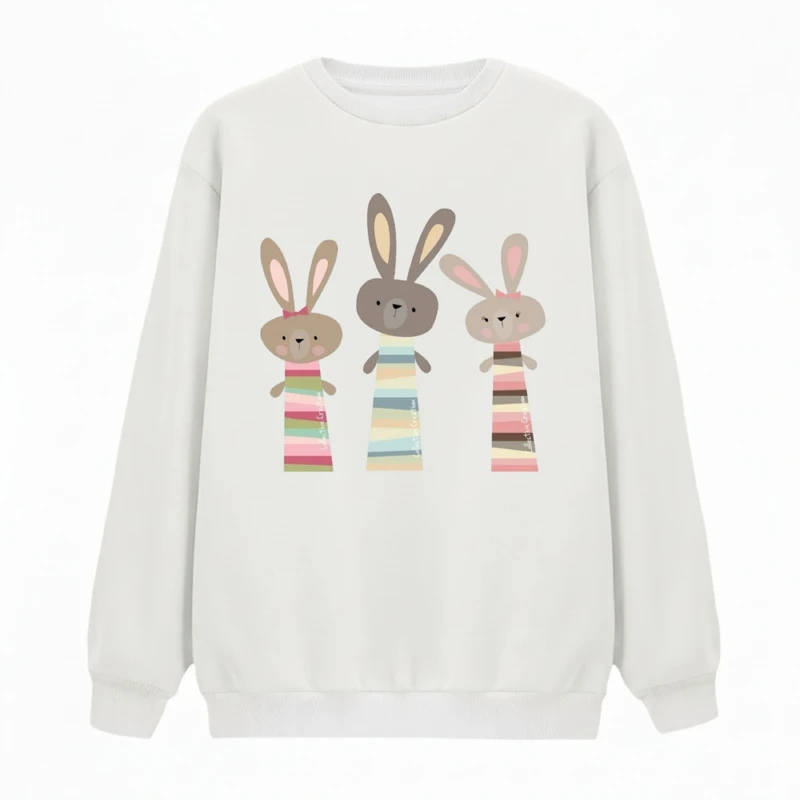 سویشرت زنانه مدل سه خرگوش 