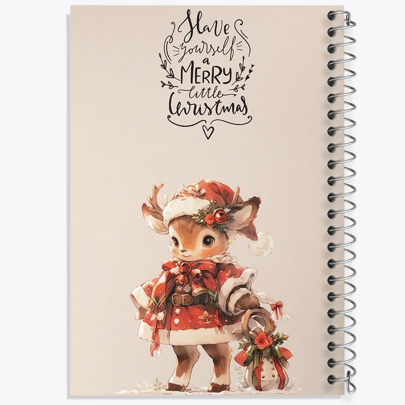 دفتر شطرنجی 50 برگ خندالو طرح کریسمس (Christmas) کد F5165