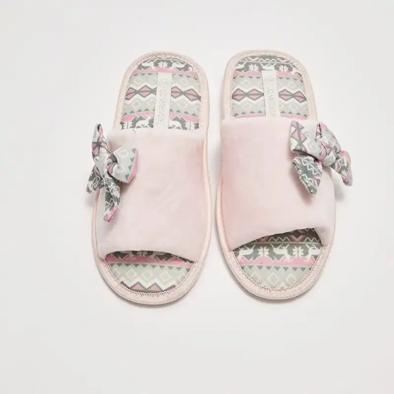 دمپایی حوله‌ای ال سی وایکیکی مدل شاینی بوهمین