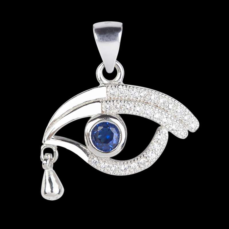آویز گردنبند نقره زنانه مدل چشم نظر کد NG2606