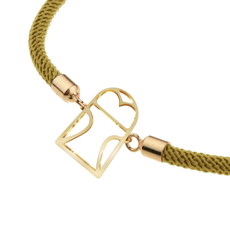 دستبند طلا 18 عیار زنانه مدوپد مدل جغد کد D14-10200