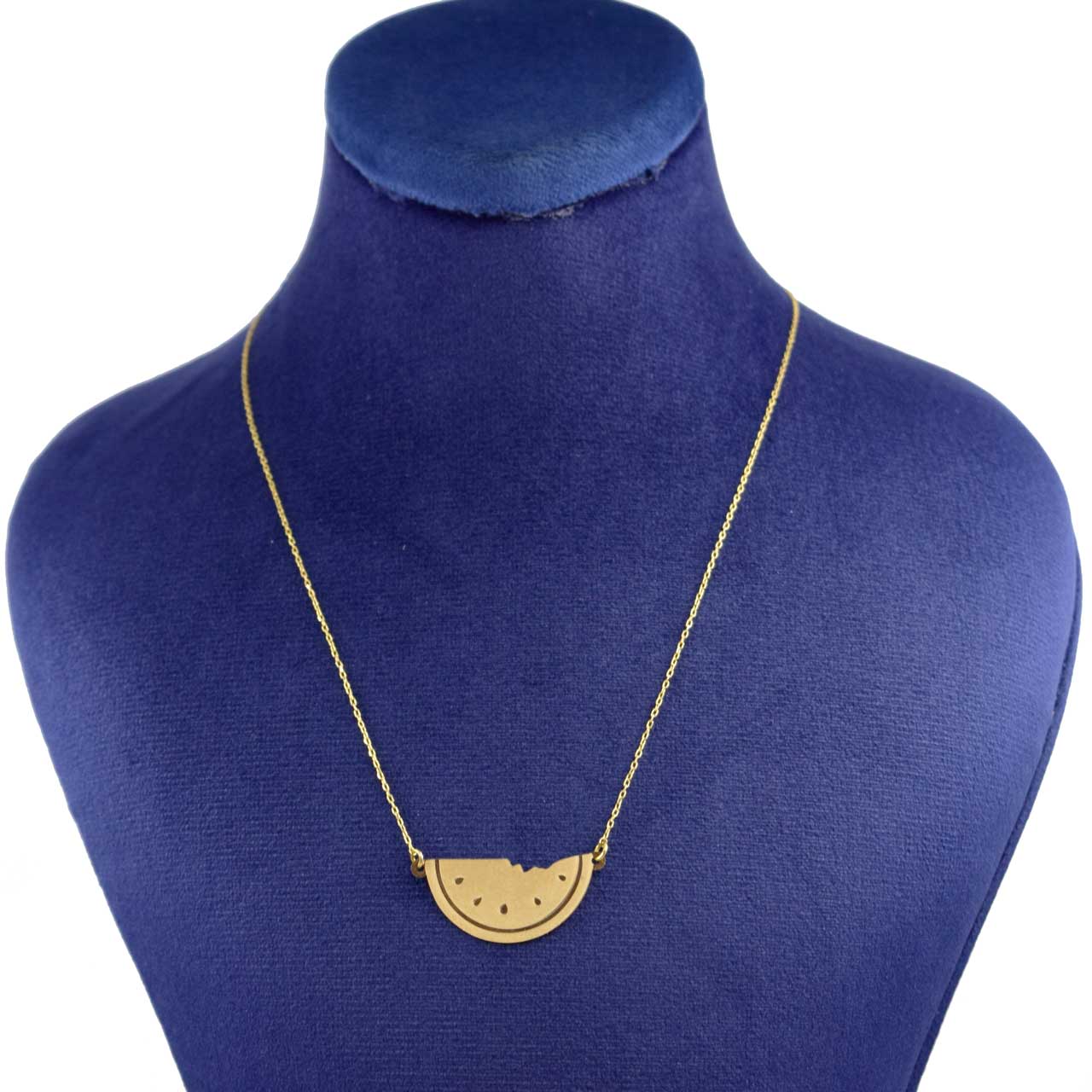 گردنبند طلا 18 عیار زنانه کانیار گالری طرح انار مدل Yalda6
