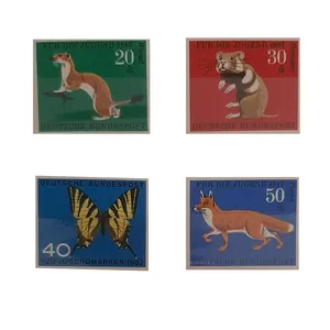 تمبر یادگاری مدل حیات وحش مجموعه 4 عددی